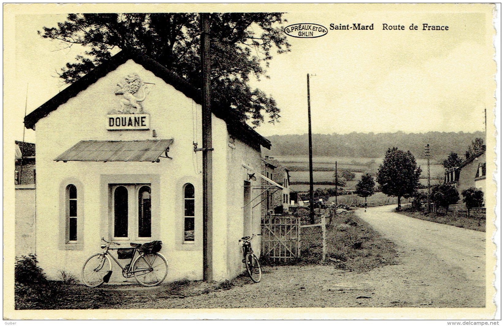 Virton Saint Mard  Route De France Bureau De Douane  Velocipede - Virton