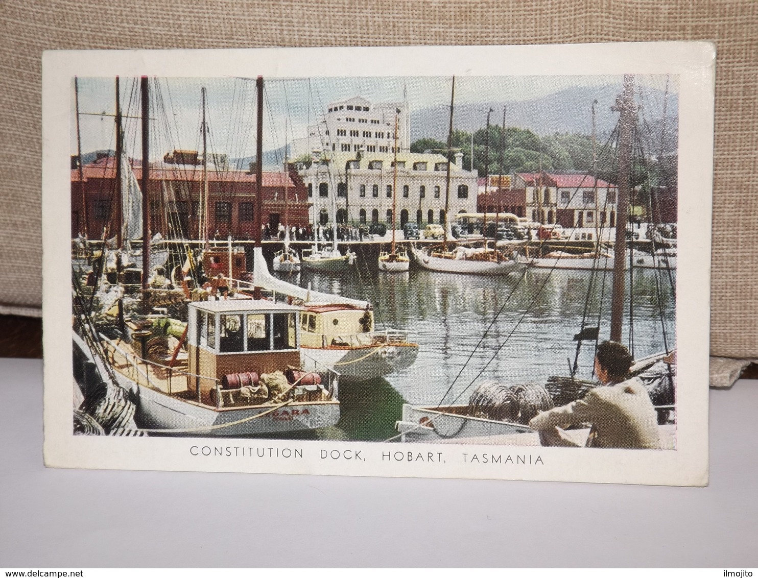 POSTCARD CONSTITUTION DOCK HOBART TASMANIA AK CPA - Hobart