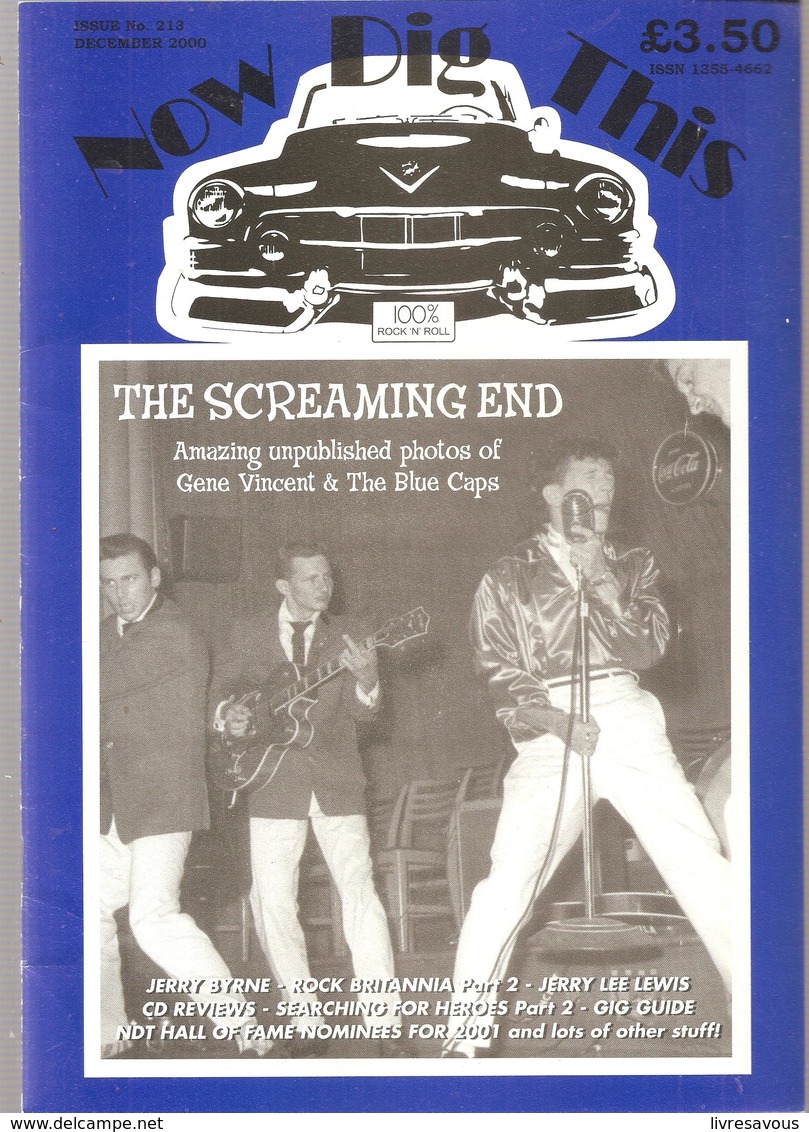 Now Dig This 100% Rock'n Roll  N°213 De Décembre 2000 THE SCREAMING END - Entretenimiento