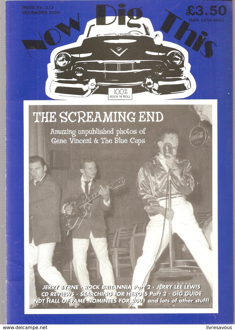 Now Dig This 100% Rock'n Roll  N°213 De Décembre 2000 THE SCREAMING END - Divertissement