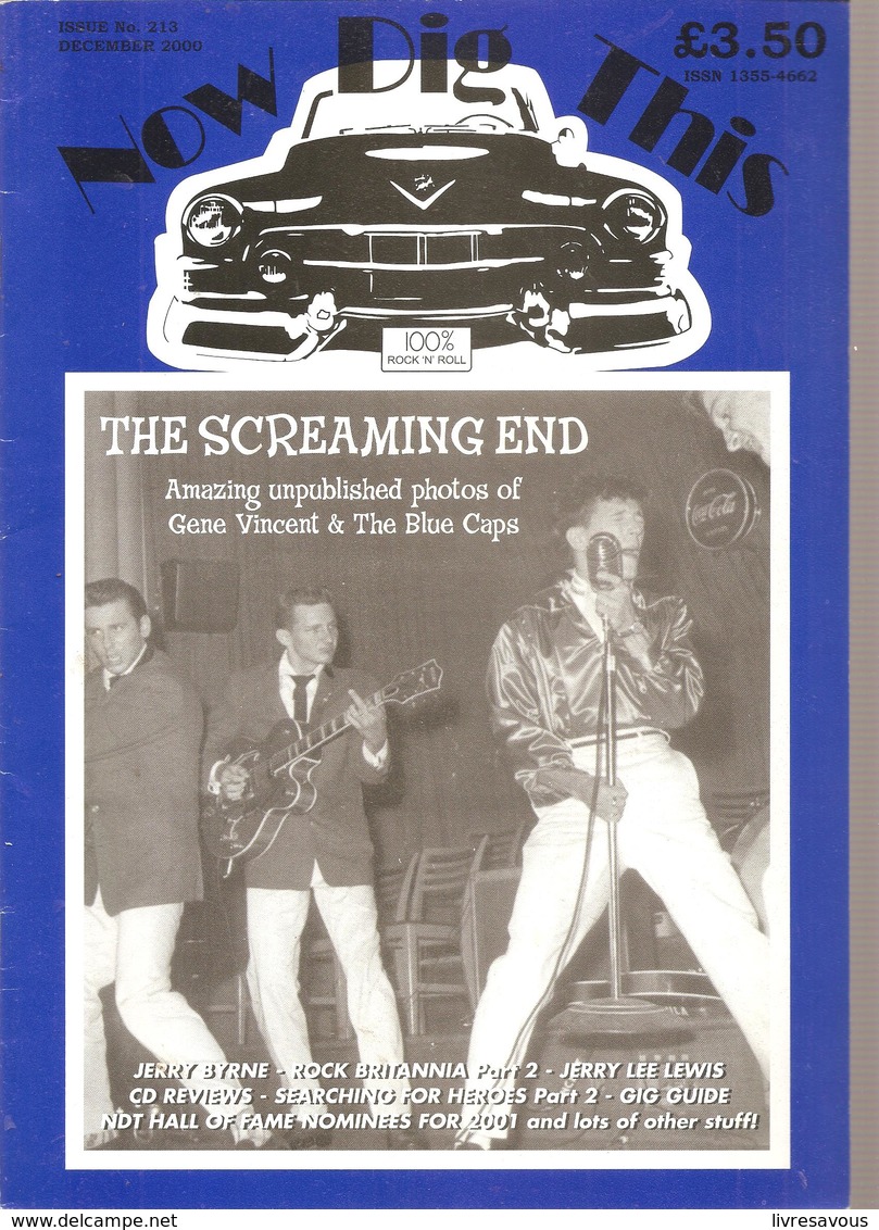 Now Dig This 100% Rock'n Roll  N°213 De Décembre 2000 THE SCREAMING END - Divertimento