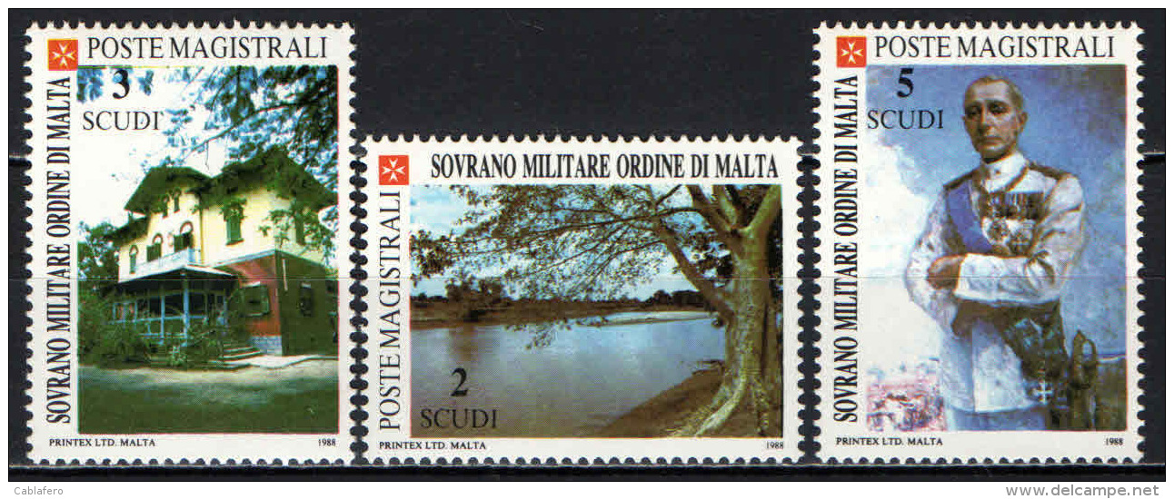 SMOM - 1988 - 80° ANNIVERSARIO DELL'ESPLORAZIONE DI LUIGI DI SAVOIA DELLE SORGENTI DELLO UABI UEBI SCEBELI - MNH - Sovrano Militare Ordine Di Malta