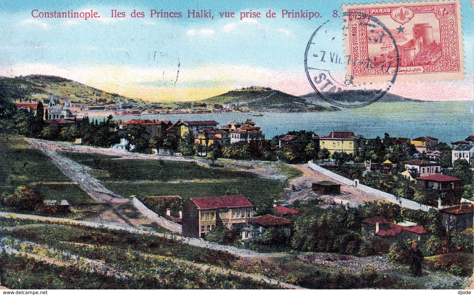 CONSTANTINOPLE - Iles Des Princes Halki, Vue Prise De Prinkipo. - Turquia