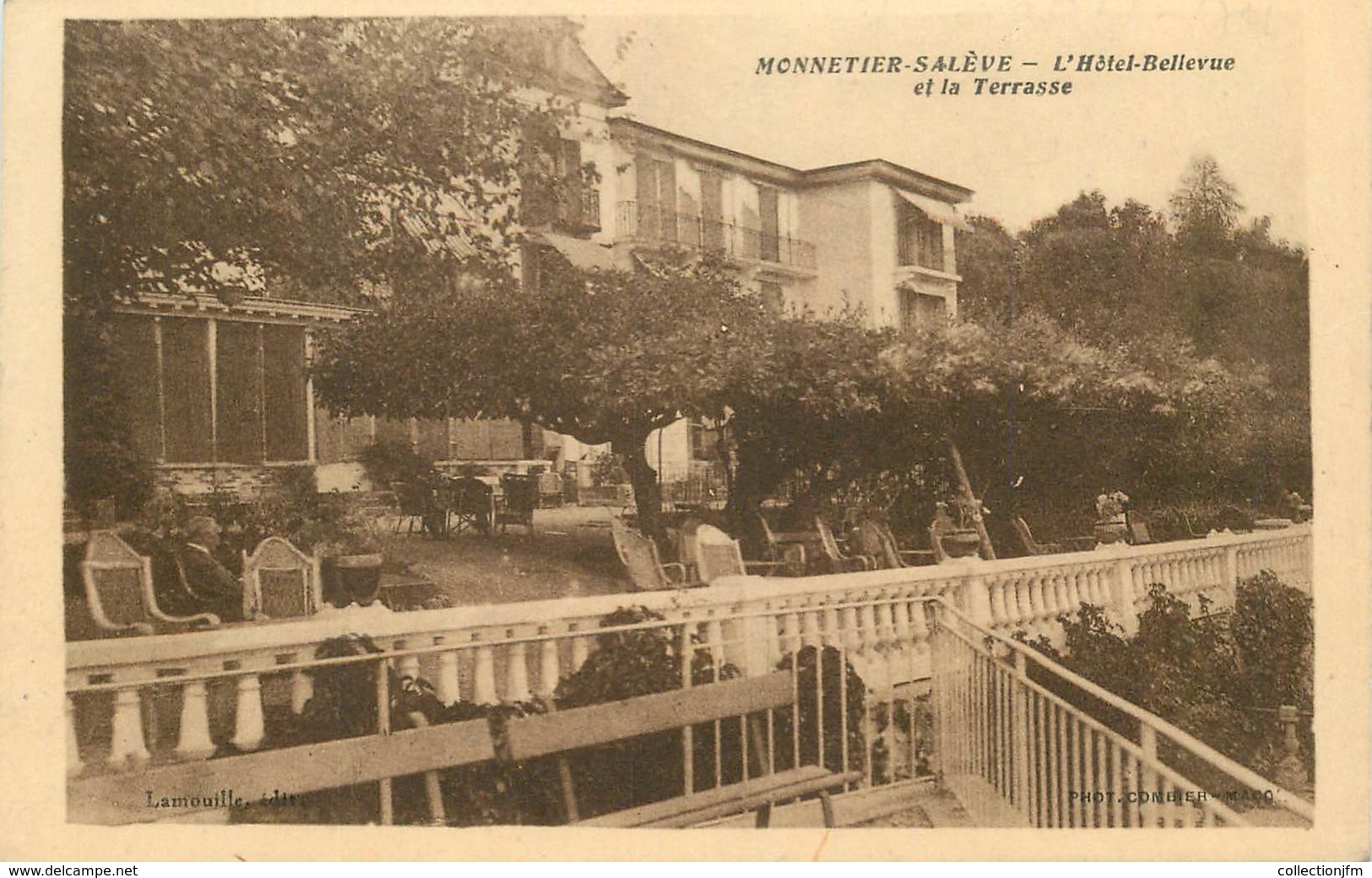 CPA FRANCE 74 "Monnetier, Hotel Bellevue" - Autres & Non Classés