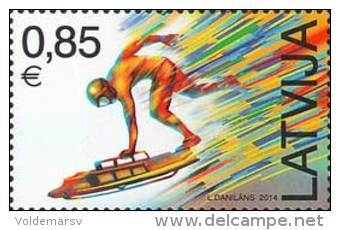 Latvia 2014 Mih. 891 Olympic Winter Games In Sochi. Skeleton MNH ** - Latvia