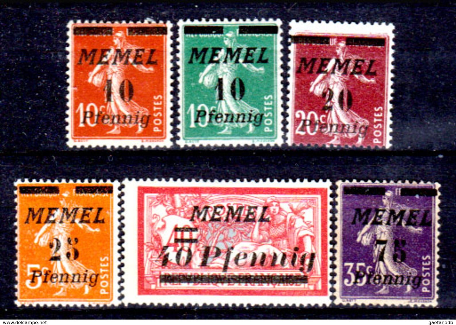 Memel-008 - Emissione 1922 (+) LH - Senza Difetti Occulti. - Unused Stamps