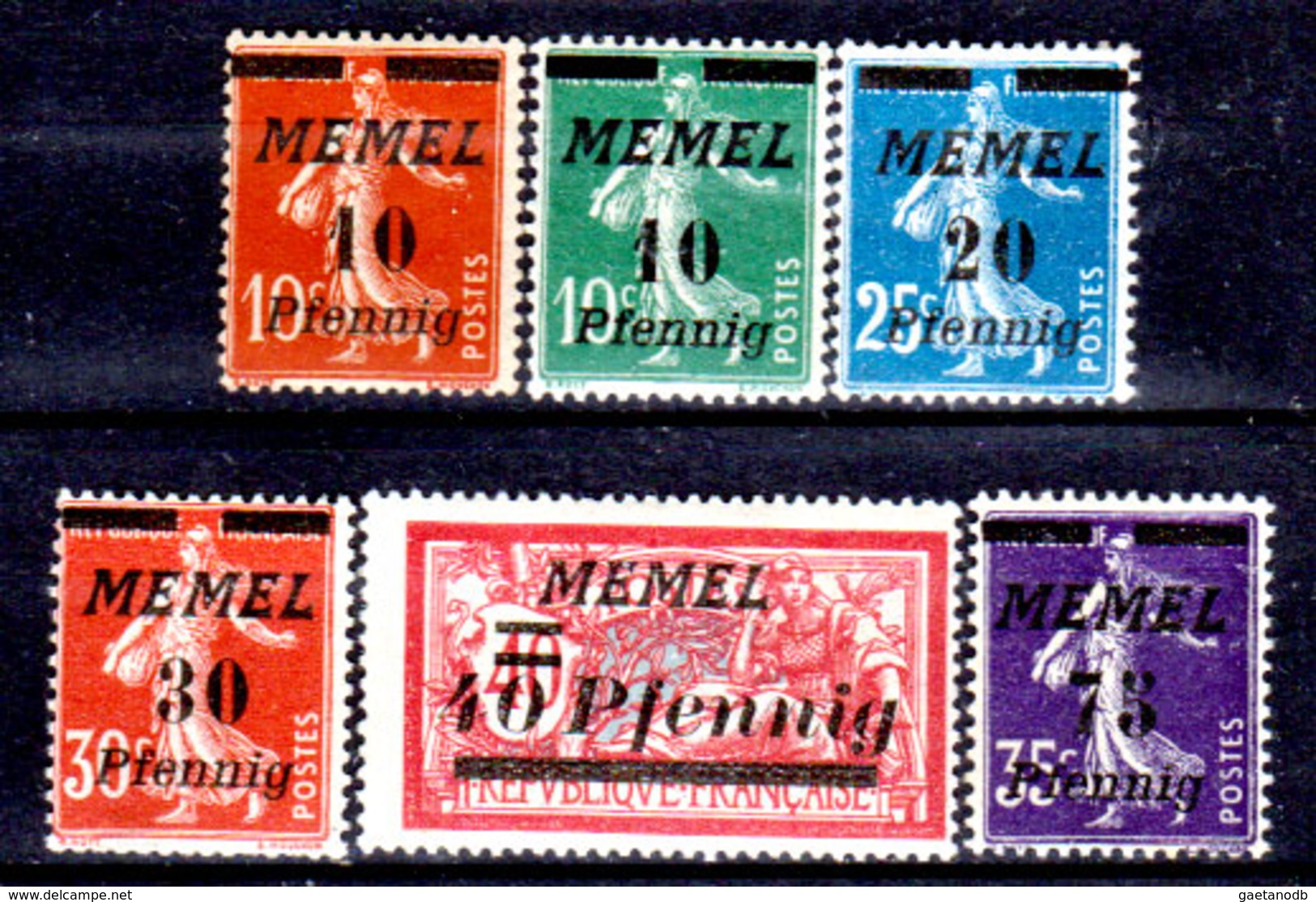 Memel-009 - Emissione 1922 (+) LH - Senza Difetti Occulti. - Unused Stamps