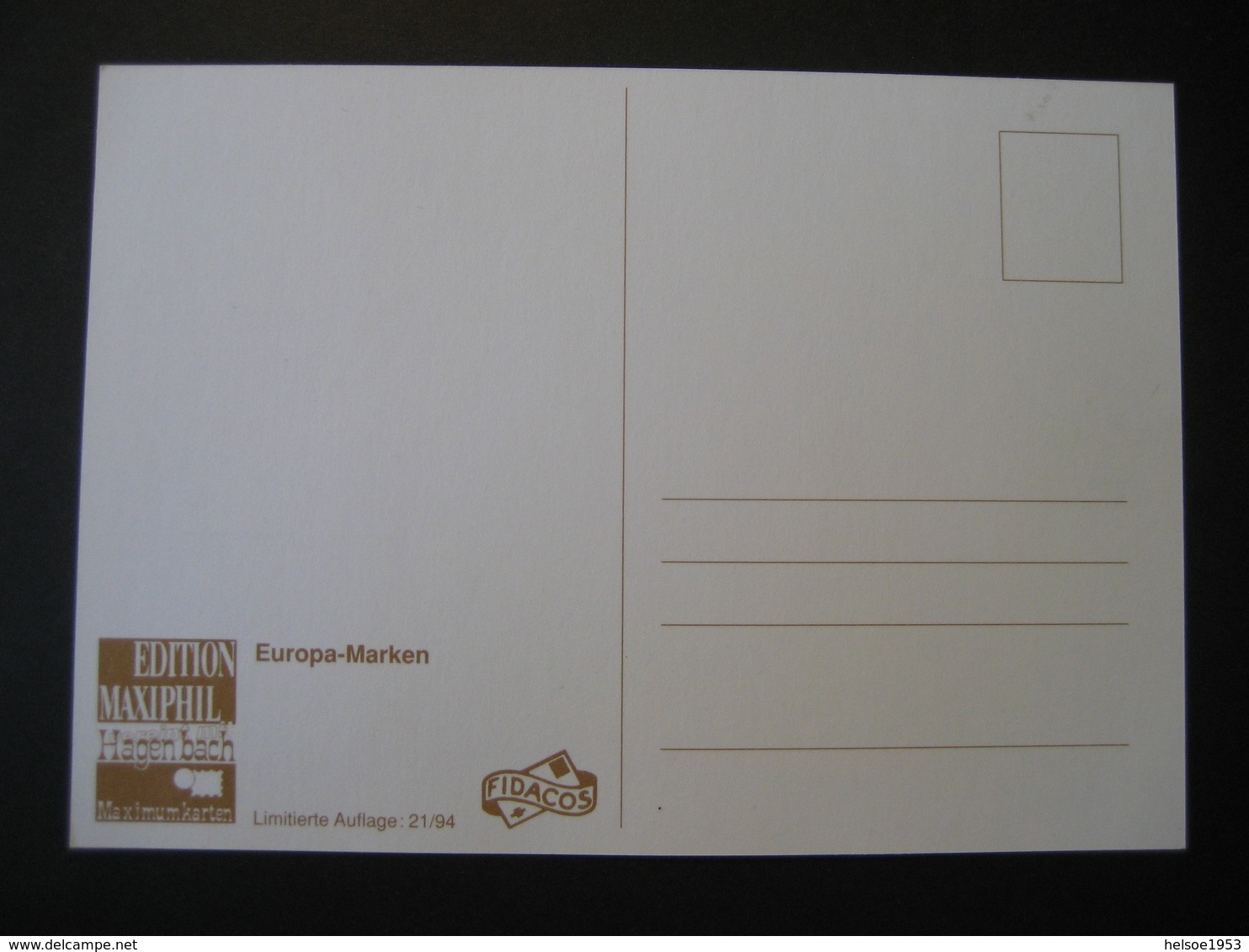 Deutschland BRD Maxicard 1994- FDC Maxicard Europamarken - Sonstige & Ohne Zuordnung