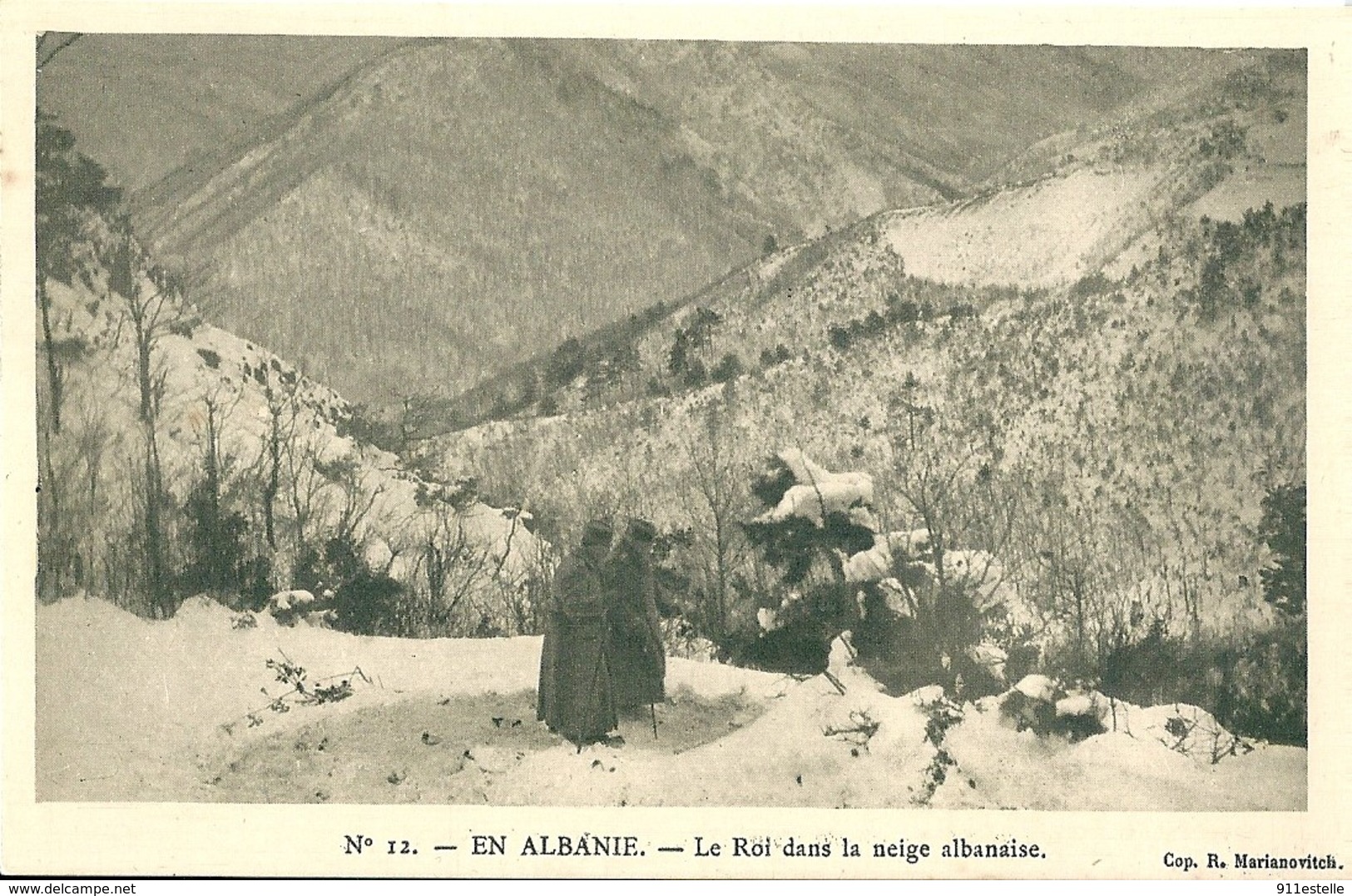 Albanie   EN ALBANIE -   LE ROI DANS LA NEIGE ALBANAISE - Albania