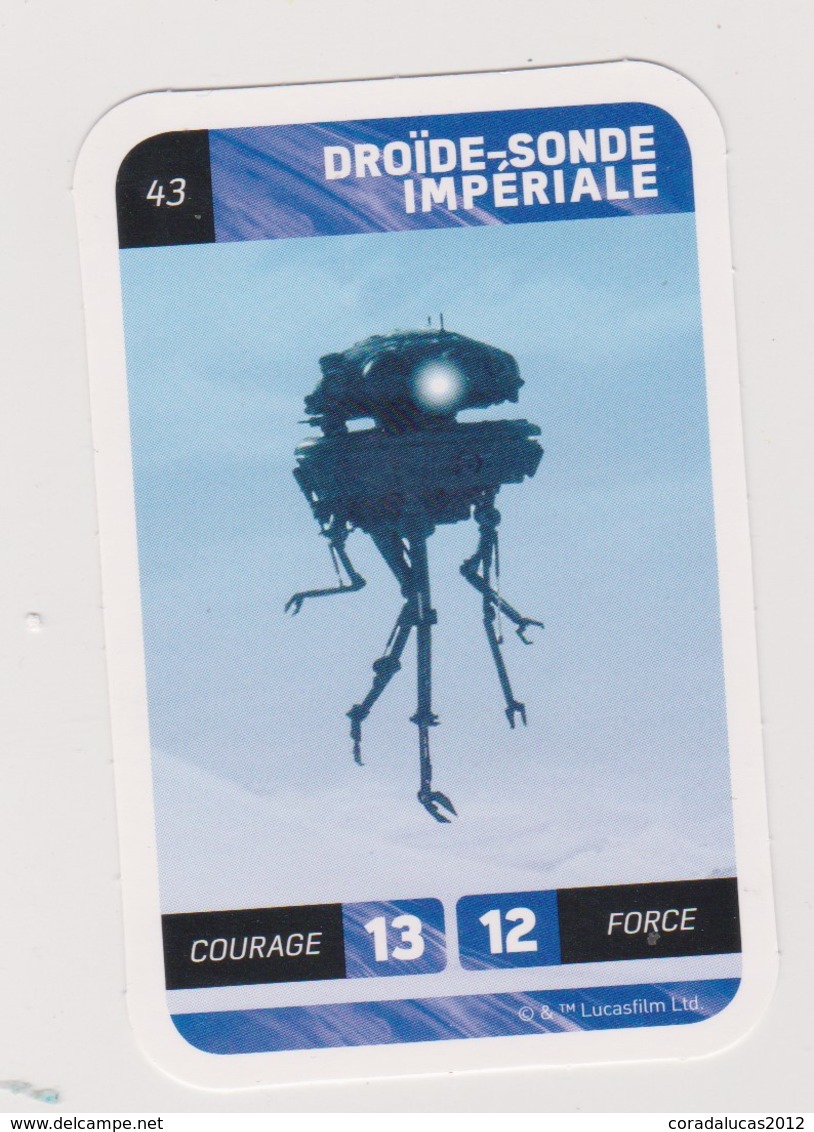 CARTE STAR WARS LECLERC   DROIDE-SONDE IMPERIALE  43 - Star Wars