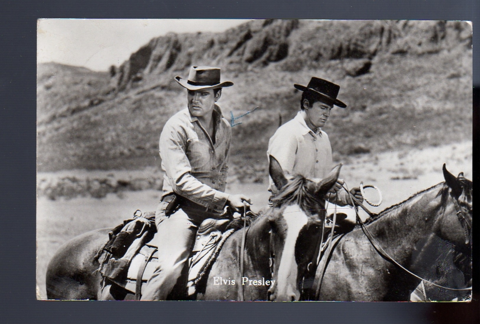 Photo Elvis Presley On Horse ± 1960  (36-15) - Artiesten