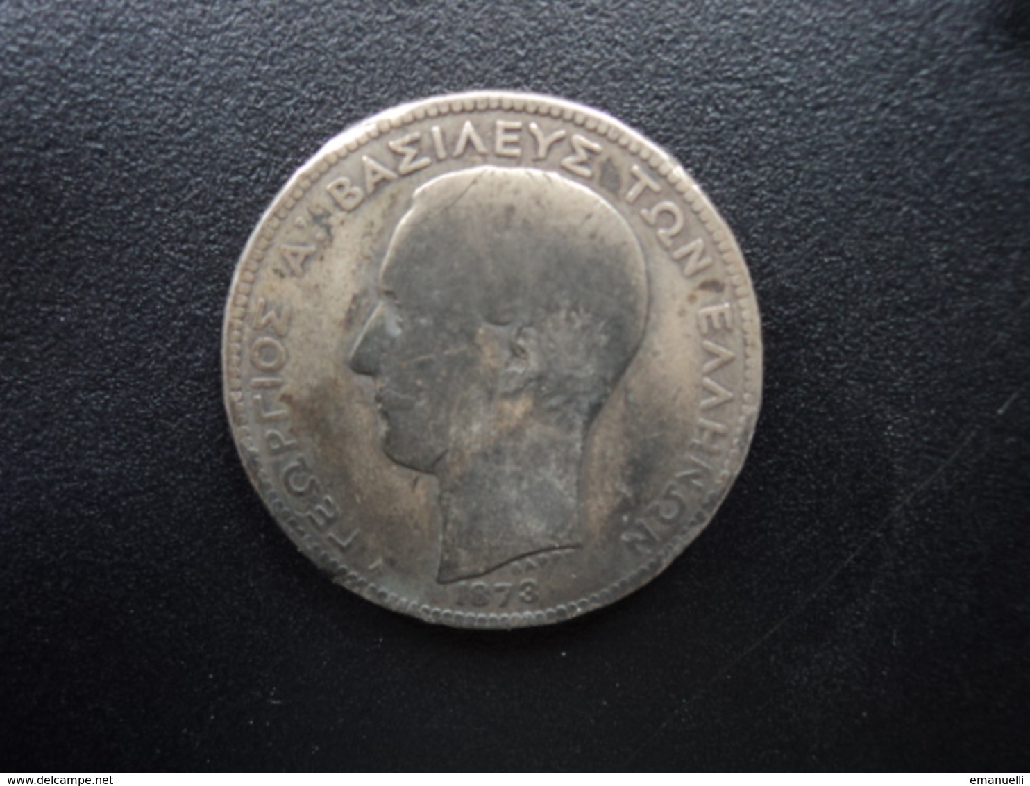 GRECE : 2 DRACHMAI  1873 A   KM 39  TB / B - Grèce