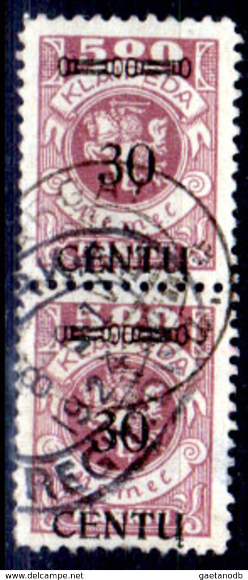 Memel-028 - Emissione 1923 (o) Used - Senza Difetti Occulti.) - Gebraucht