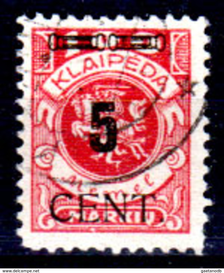 Memel-034 - Emissione 1923 (o) Used - Senza Difetti Occulti. - Used Stamps