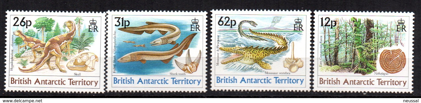 Serie Nº 193/6 British Antartic Territory - Prehistorics