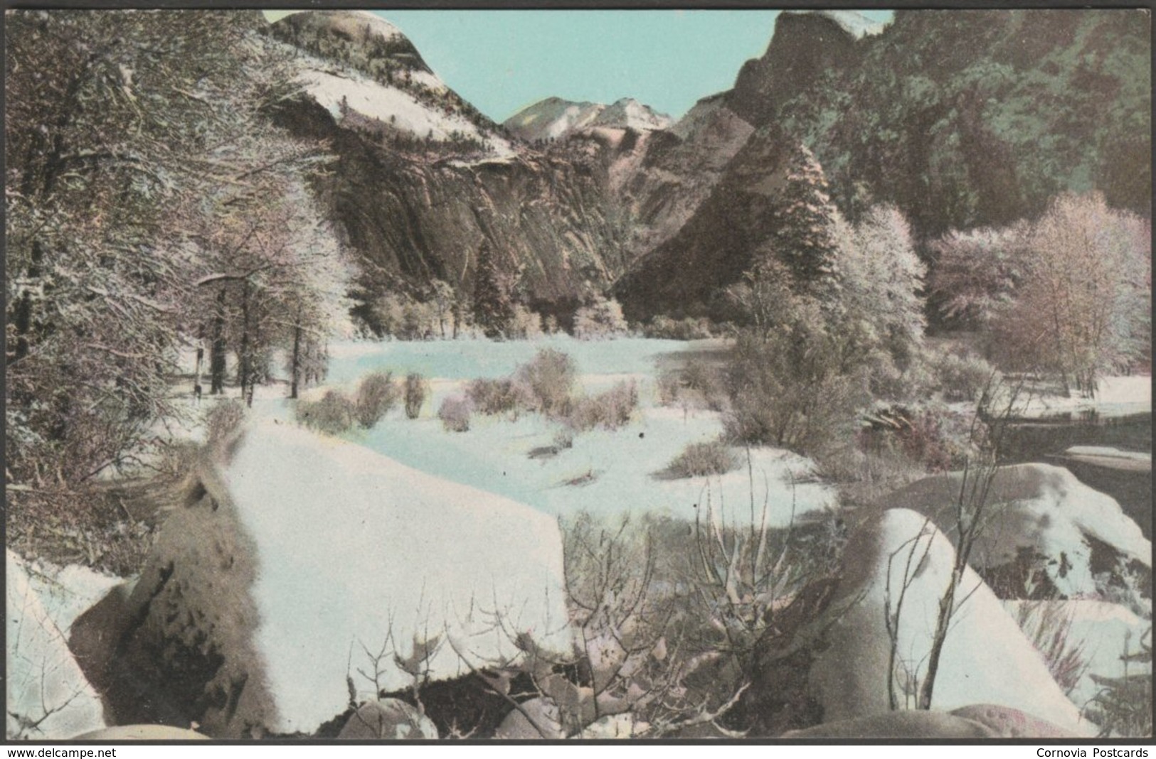 Winter Scene, Yosemite Valley, California, C.1910 - Denison News Co Postcard - Yosemite