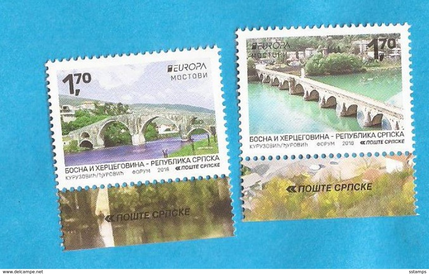 2018  EUROPA  CEPT BRIDGES BOSNIA HERZEGOWINA REPUBLIKA SRPSKA MNH - 2018