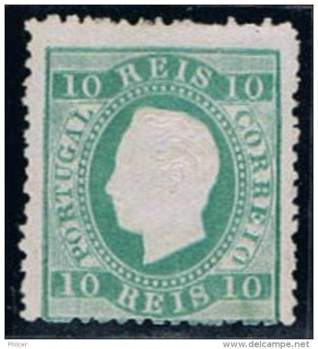 Portugal, 1870/6, # 49 Dent. 12 3/4, Papel Liso, MNG - Unused Stamps