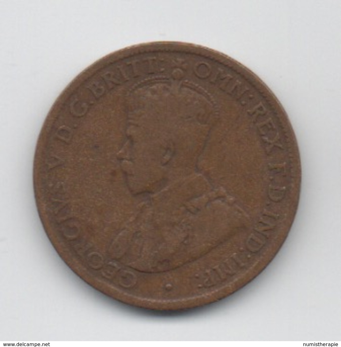 Australie : 1/2 Penny 1921 : Roi George V - ½ Penny