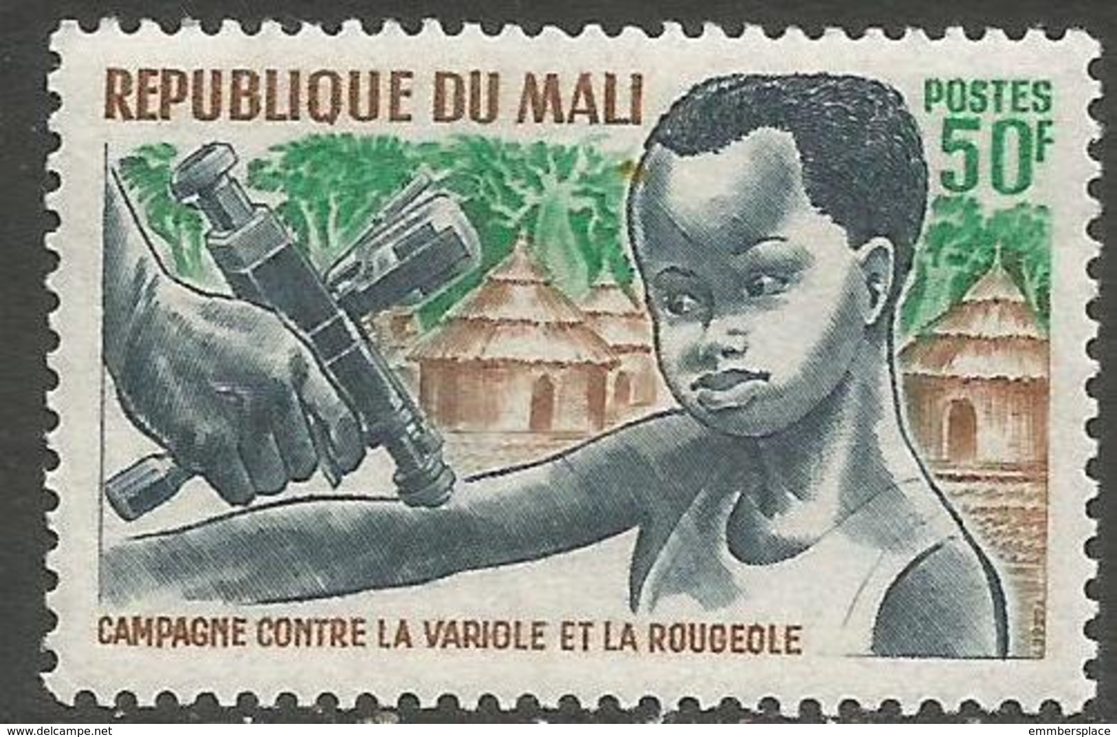 Mali - 1969 Smallpox & Measles Campaign 50f MNH **   Sc 129 - Mali (1959-...)