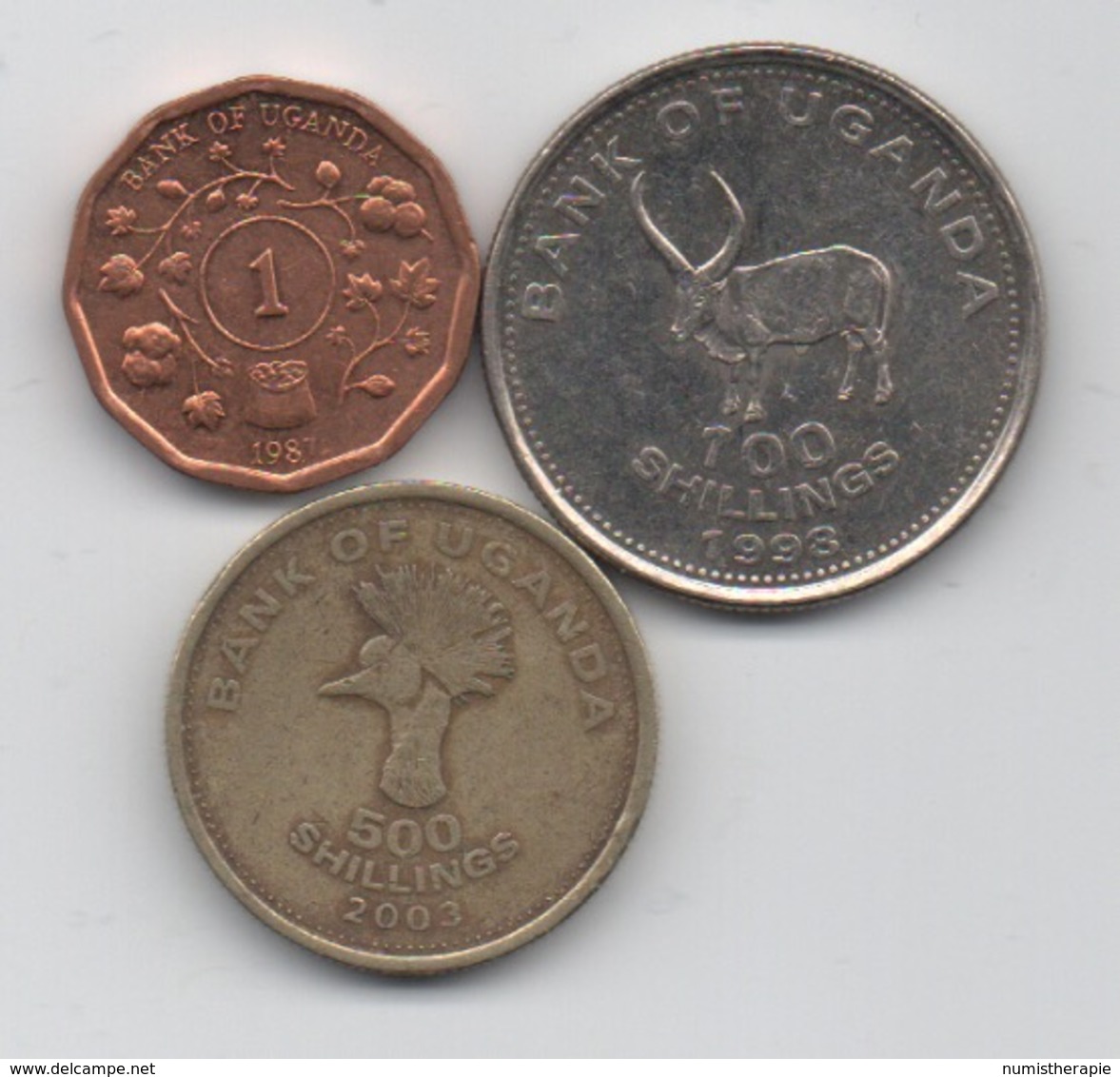 Ouganda : Lot De 3 Pièces 1987-2003 - Uganda