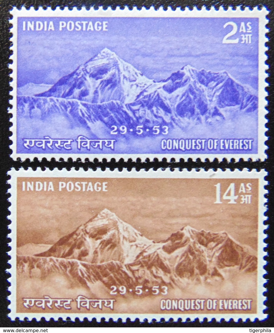 INDIA 1953 Conquest Of Mt.Everest COMPLETE SET MNH - Ungebraucht