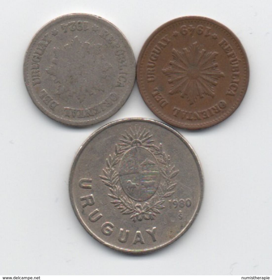 Paraguay : Lot De 3 Pièces 1924-1980 - Paraguay