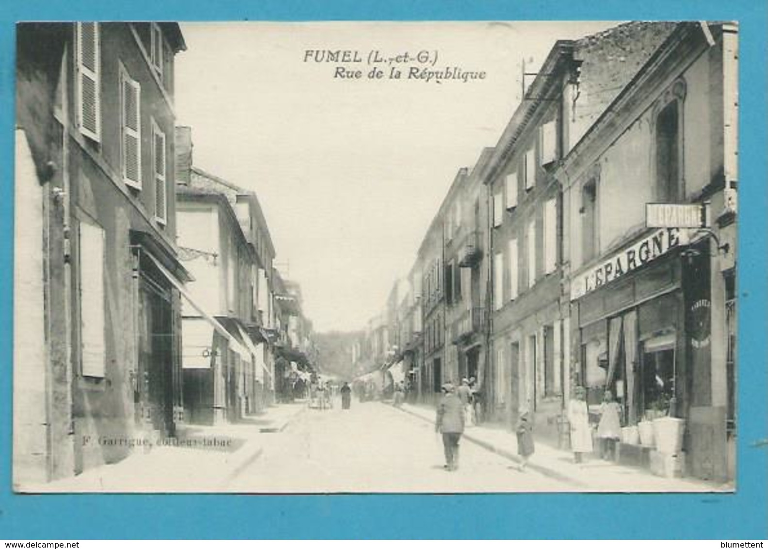 CPA Rue De La République - FUMEL 47 - Fumel