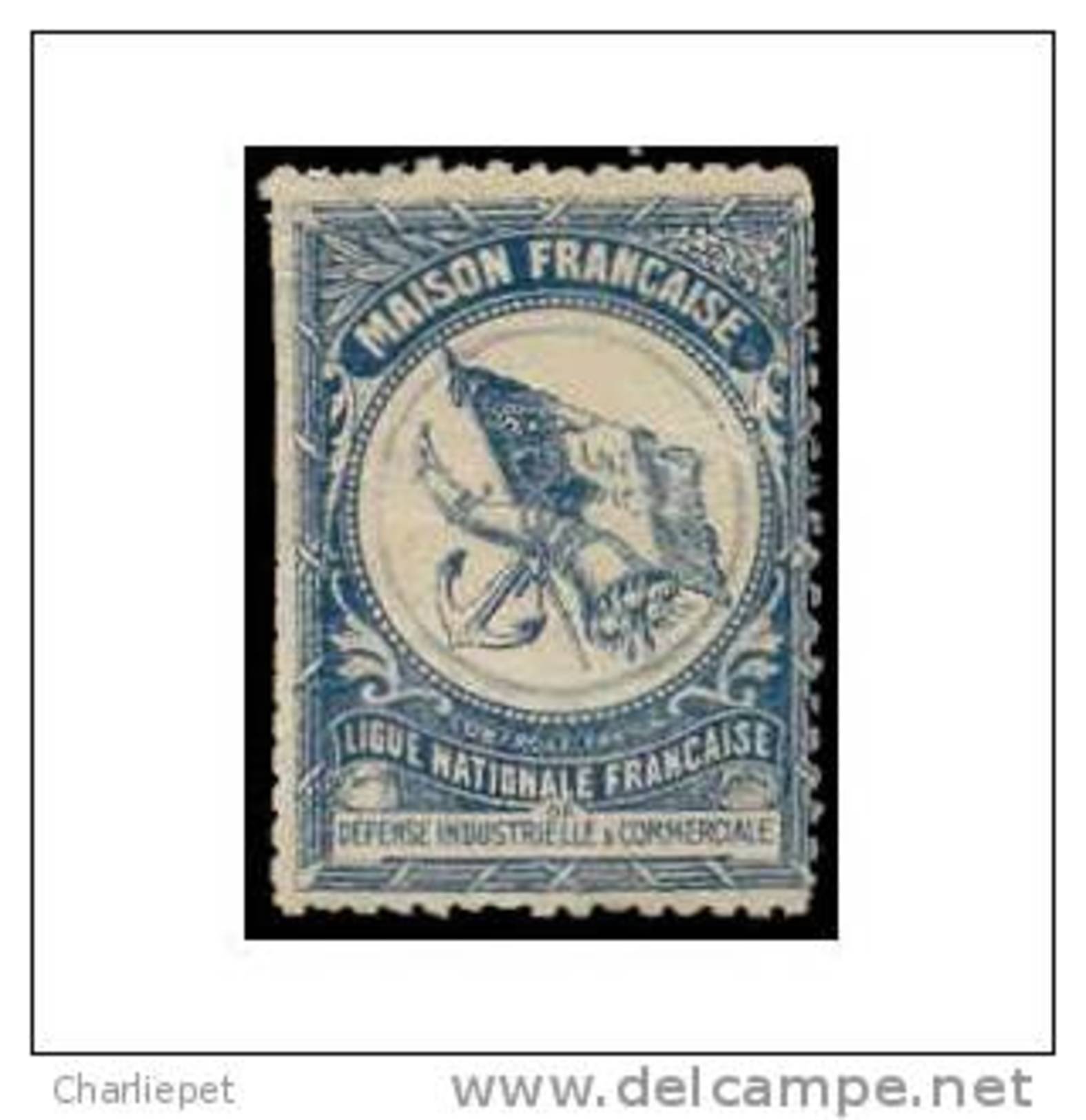 France WWI Maison Francaise Guarantee Stamp  Military Heritage Poster Stamp - Military Heritage