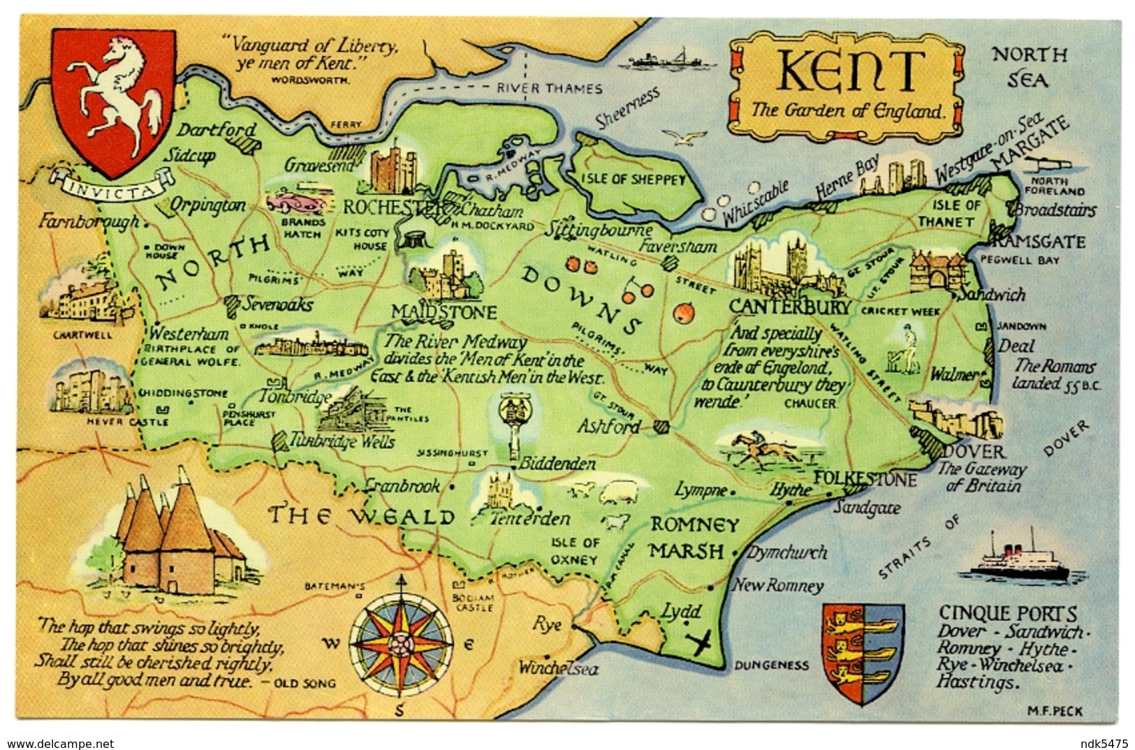 MAP : ENGLAND - KENT - Maps