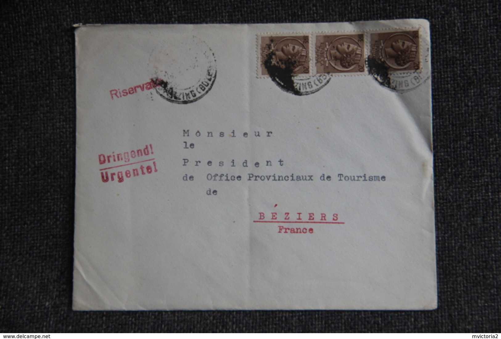 Lettre D'ITALIE ( VIPITENO) Vers FRANCE - 1946-60: Poststempel