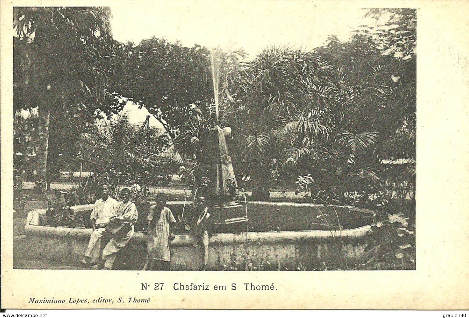 Chafariz Em S Thomé     -Editor Maximiano Lopez N°27 - Sao Tome Et Principe