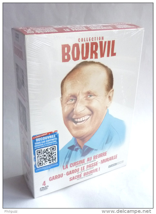 COFFRET BOURVIL -  4 DVD -  NEUF !!! Cuisine Au Beurre - Garou-garou - Sacré .. Neuf Sous Sachet Scellé - Cómedia