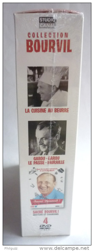 COFFRET BOURVIL -  4 DVD -  NEUF !!! Cuisine Au Beurre - Garou-garou - Sacré .. Neuf Sous Sachet Scellé - Komedie