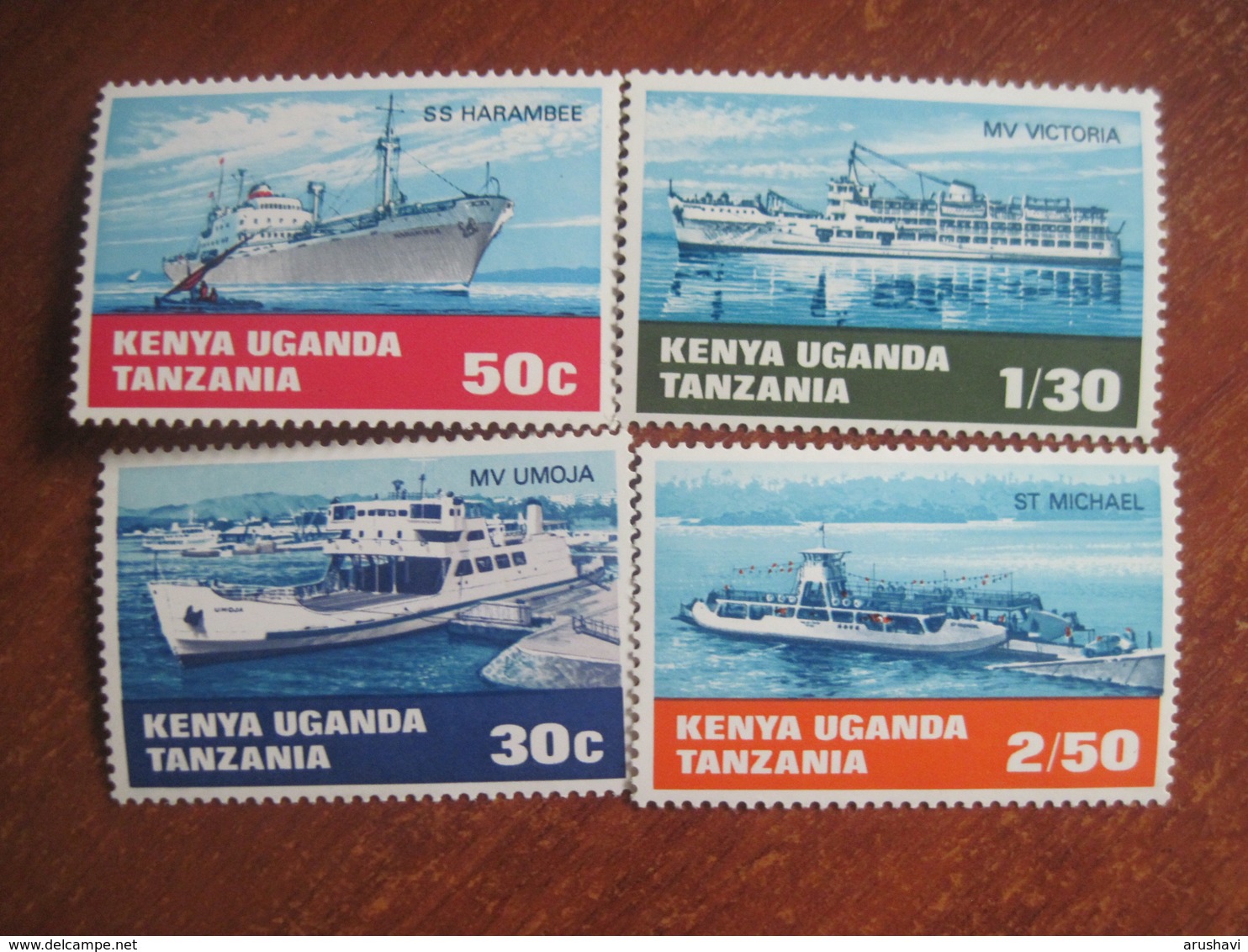 Kenya Uganda Tanzania 1969 Ships MNH - Kenya (1963-...)