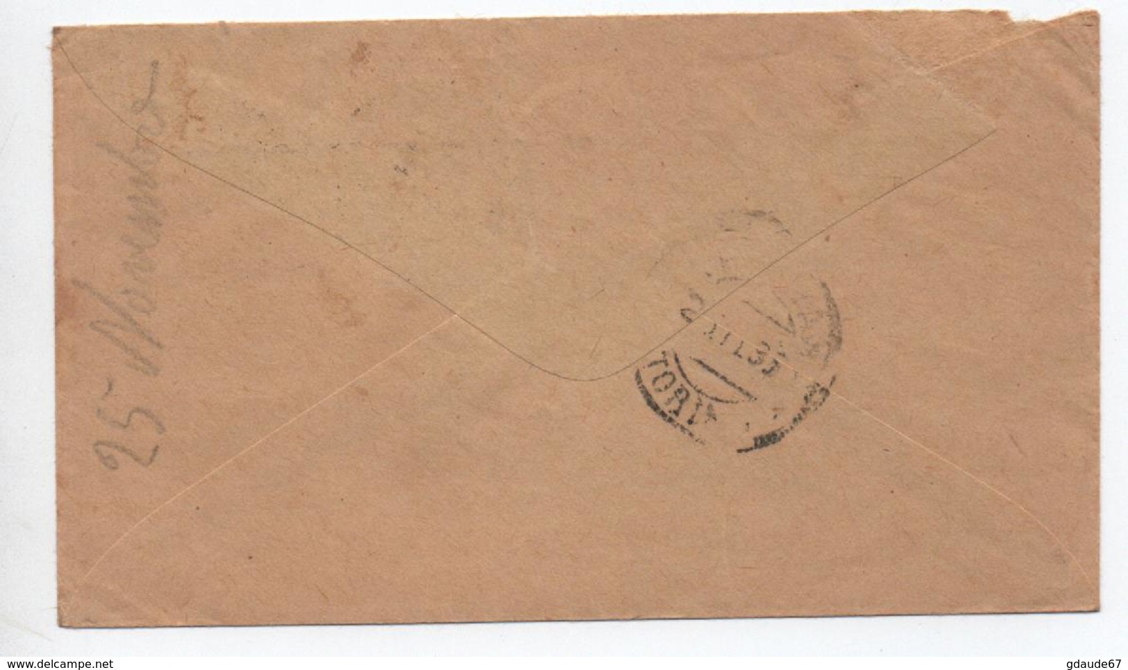 ERITREA - 1935 - ENVELOPPE Avec TàD POSTA MILITARE N°25 - Erythrée