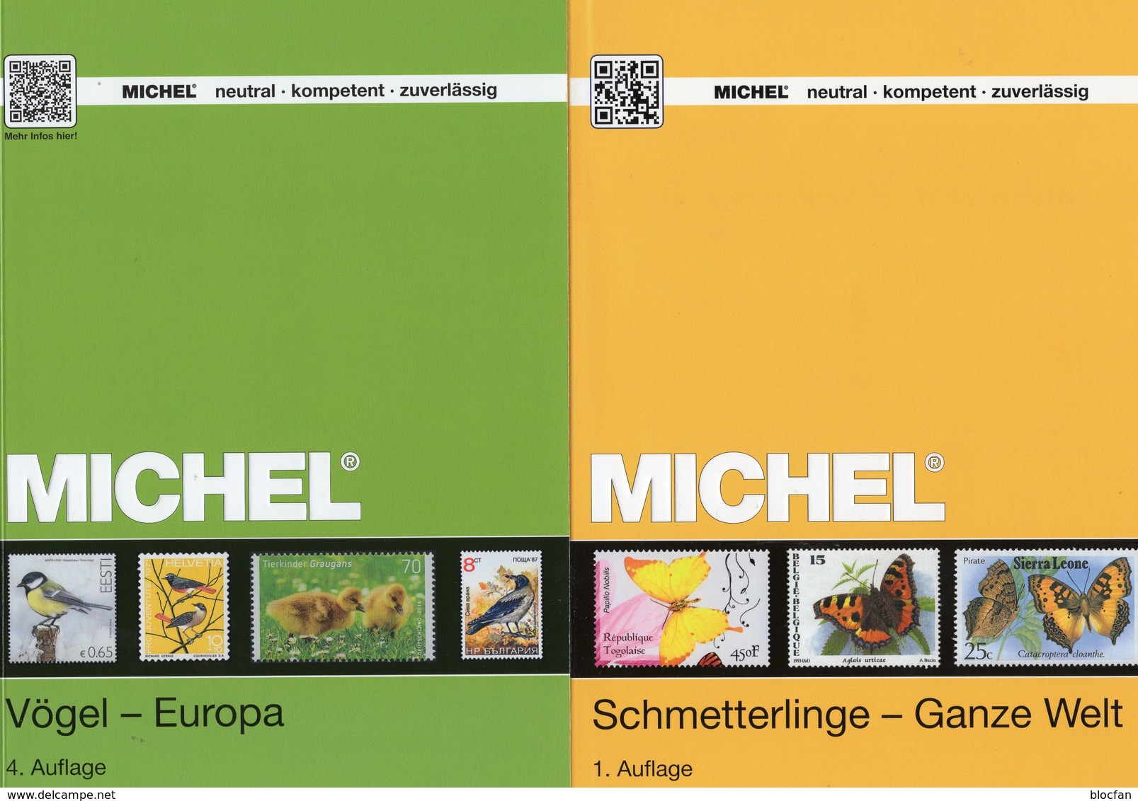 2 MlCHEL Kataloge Schmetterlinge+Vögel 2017 Briefmarken New 134€ WWF Fauna Stamps Bird/butterfly Catalogue Of Topic - Thématiques
