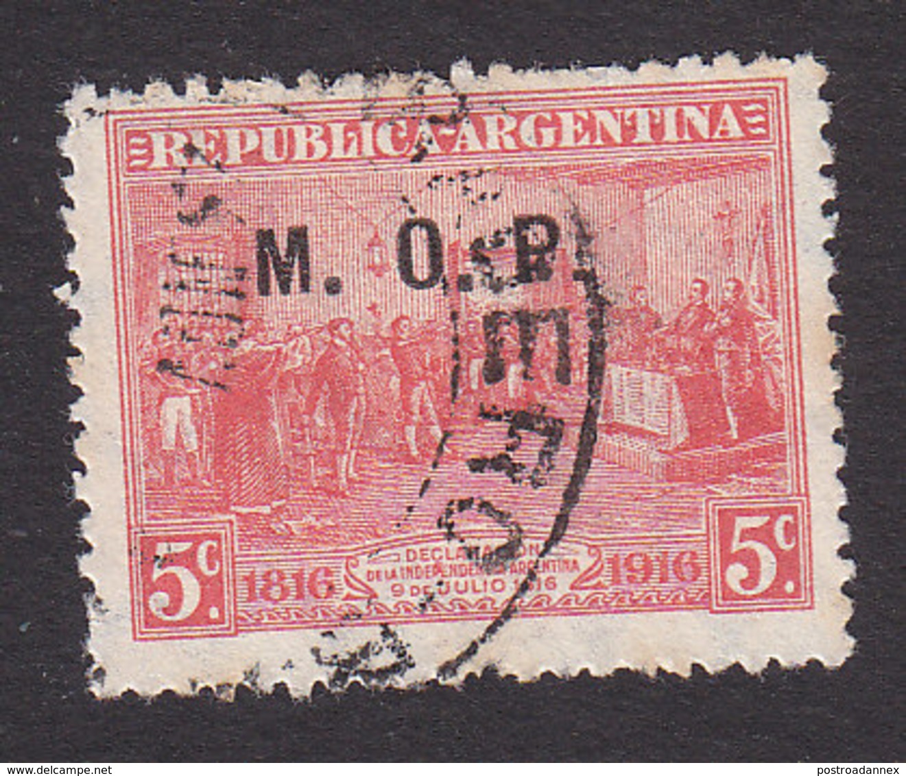 Argentina, Scott #OD285, Used, Regular Issues Overprinted, Issued 1913-37 - Dienstmarken