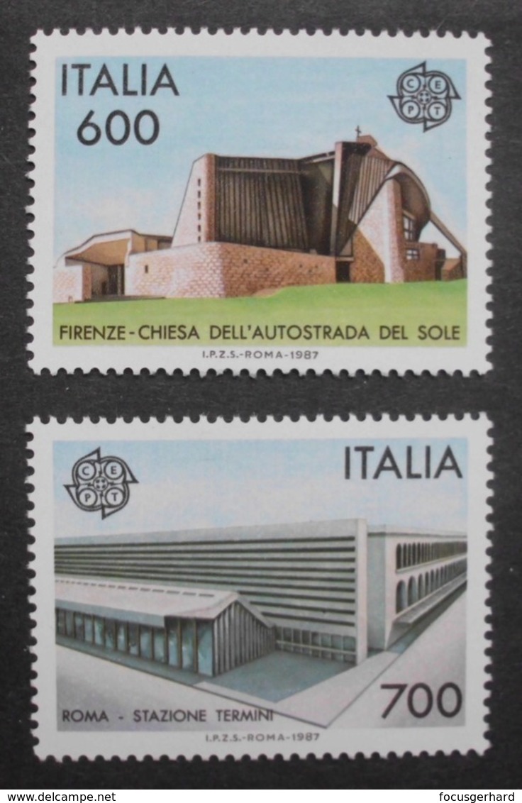Italien     Cept   Europa   Moderne Architektur    1987     ** - 1987