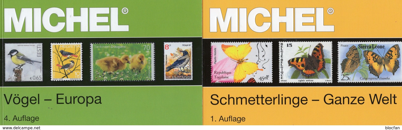 MlCHEL Kataloge Schmetterlinge+Vögel 2017 Briefmarken New 134€ WWF Fauna Stamp Bird/butterfly 2 Catalogue Of Topics - Ed. Originales