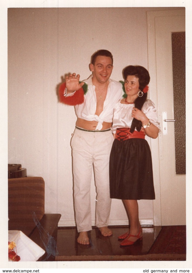 Original Photo Vintage Home Party - Persone Anonimi