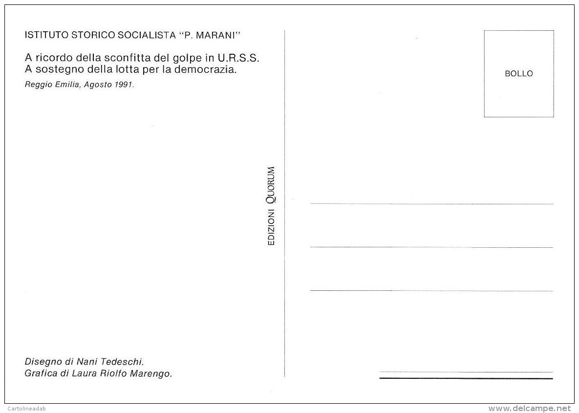 [MD1590] CPM - ISTITUTO STORICO SOCIALISTA P. MARANI - DISEGNO DI NANI TEDESCHI - NV - Personaggi