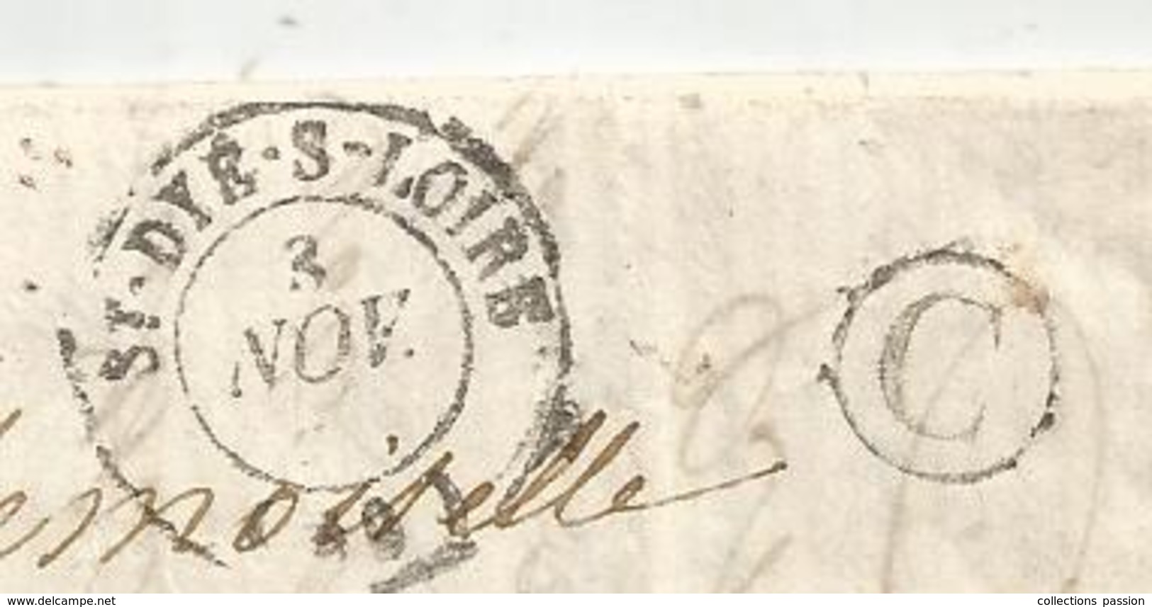 Lettre , 1863 , SY DYE S LOIRE , Loir Et Cher , 3574 , Orleans , 3 Scans - 1849-1876: Période Classique