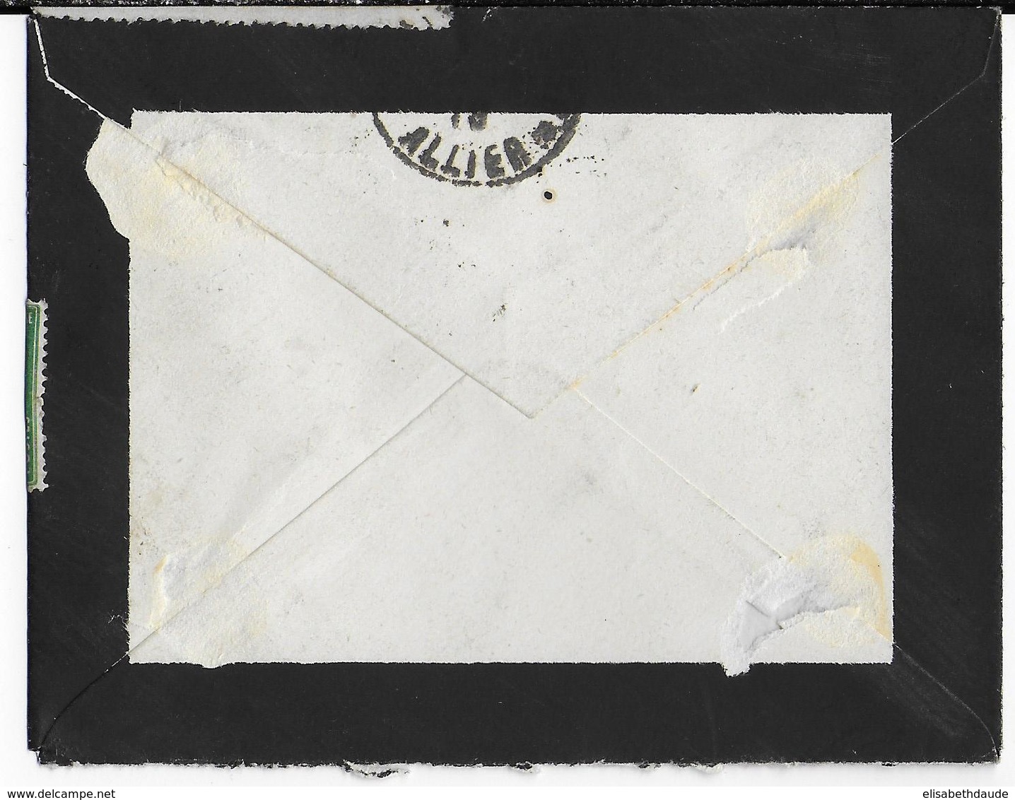 1919 - SEMEUSE Sur PORTE TIMBRE "VICTOIRE Des ALLIES" Sur ENVELOPPE De LINGOLSHEIM (ALSACE) CACHET HEXAGONAL - 1877-1920: Période Semi Moderne