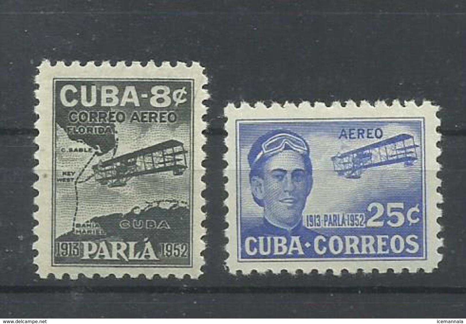 CUBA YVERT AEREO   60/61    MH  * - Airmail