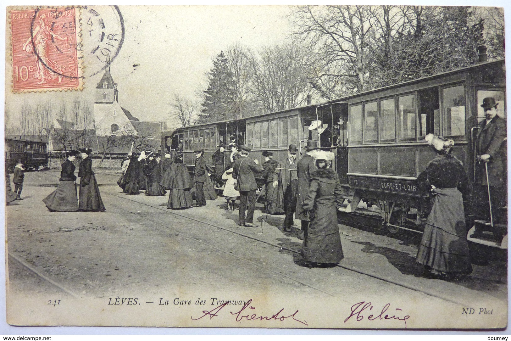 LA GARE DES TRAMWAYS - LÈVES - Lèves