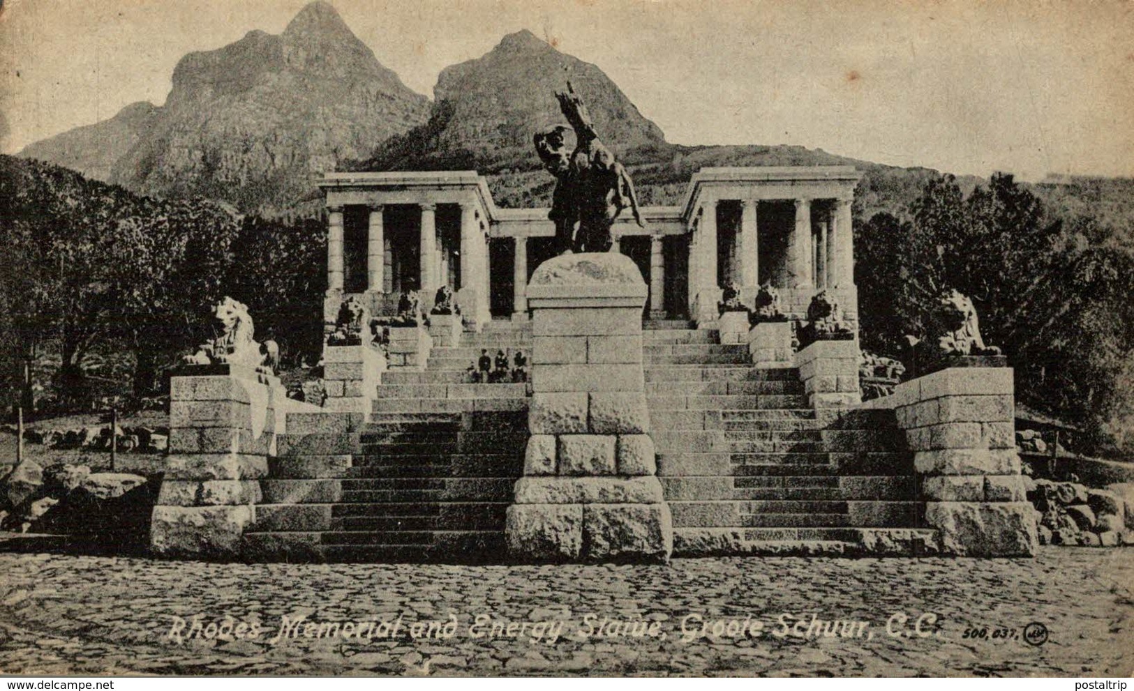 RHODES MEMORIAL AND ENERGY STATUE, GROOTE SCHUUR   Sudafrica, SOUTH AFRICA , Afrique Du Sud - Sudáfrica