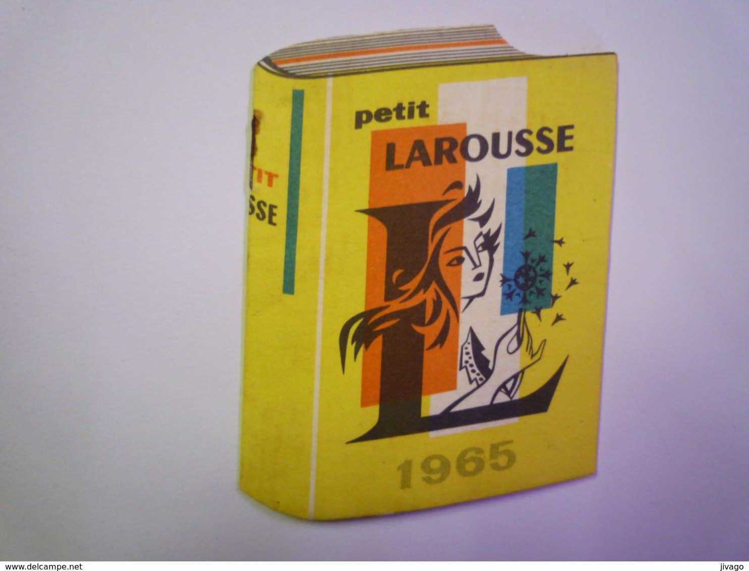 MINI CALENDRIER  PUB  LAROUSSE  1965  (format  6,5 X 9cm)    - Petit Format : 1961-70