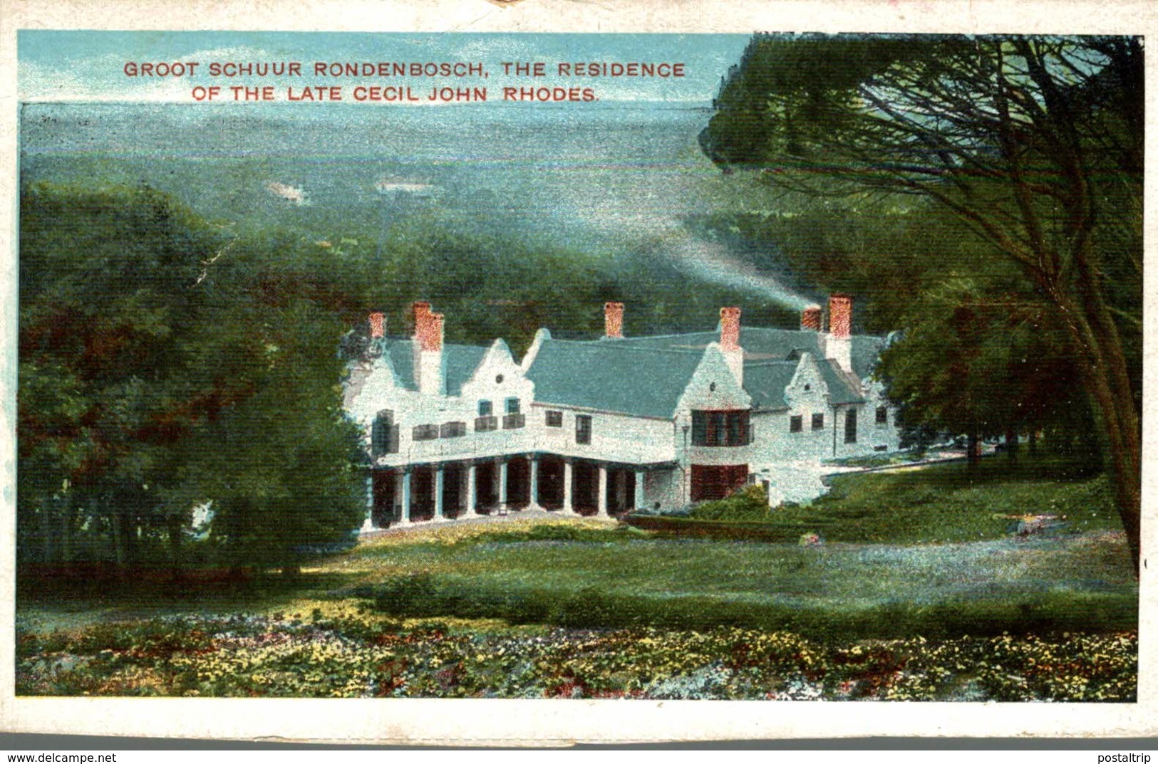 THE RESIDENCE OF THE LATE CECIL JOHN RHODES   Sudafrica, SOUTH AFRICA , Afrique Du Sud - Sudáfrica