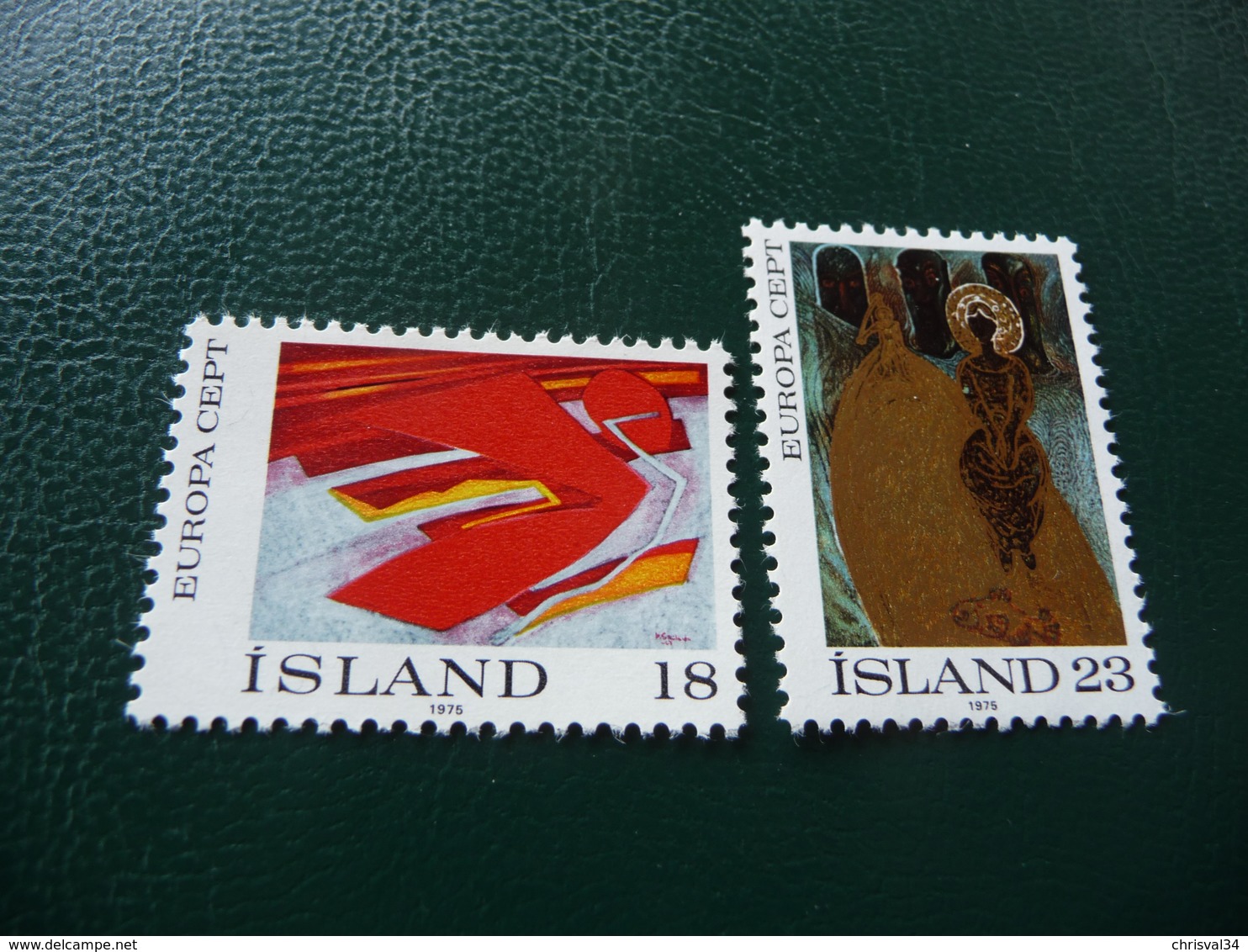 TIMBRES   ISLANDE     EUROPA   1975   N   455 / 456   COTE  2,00  EUROS   NEUFS  LUXE** - 1975